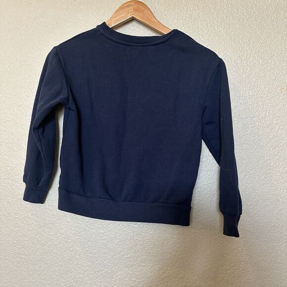 Art Class The Rockies Sweater Size M 7/8 Navy Blue Colorado Mountains Crewneck - Picture 2 of 3